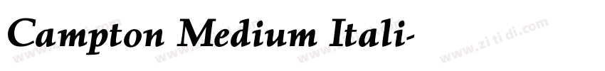 Campton Medium Itali字体转换